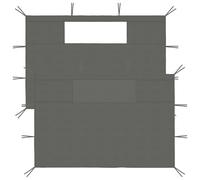 vidaXL 2x Gazebo Sidewalls with Windows Anthracite Party Tent Canopy Wall