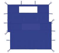 vidaXL 2x Gazebo Sidewalls with Windows Blue Party Tent Outdoor Canopy Wall
