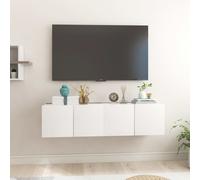 Vidaxl Hanging Tv Cabinets 2 Pcs White 60X30X30 Cm, White