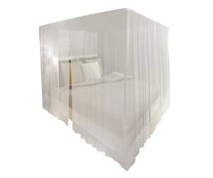 vidaXL 2x Mosquito Nets Square 3 Openings Bed Insect Bug Control Screen Mesh vid