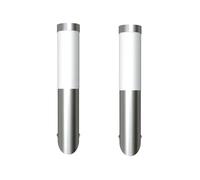 vidaXL 2x Outdoor Wall Lights Stainless Steel Hallway Wall Lamp Garden Light