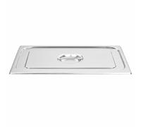 vidaXL 2x Pan Lids GN 1/1 Stainless Steel Cooking Tray Screen Guard Cover