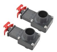 vidaXL 2x Pool Gate Valve 1.5" Water Pipe Inflation Jet Hot Tub Spa Fitting vida