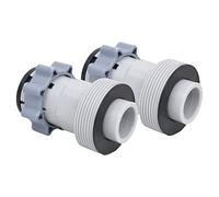 vidaXL Pool Hose Adapter Type B, Converts 32mm to 38mm Fittings, Compatible with Pool Pumps & Plunger Valves, Ideal for Upgrading Pump Systems, 2-Piece Set