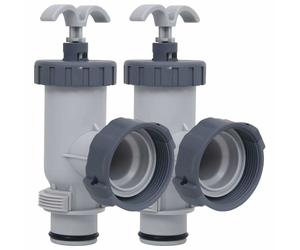 vidaXL 2x Pool Plunger Valves Spa Maintenance Kits Swimming Pool Threaded Plunge
