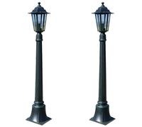 vidaXL 2x Preston Garden Lights Outdoor Security Decorative Lamp Lighting Lanter