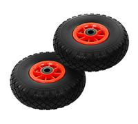 vidaXL 2x Sack Truck Wheels Solid PU 3.00-4 (260x85) Cart Wagon Trolley Tyre