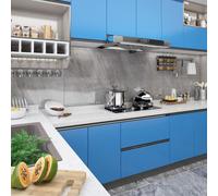 vidaXL 2x Self-adhesive Furniture Films Azure PVC Home Decor Privacy Sticker