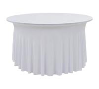 vidaXL 2x Stretch Table Cover with Skirt Wedding Party Festival Summer Picnic BB