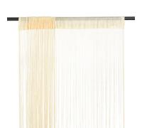 vidaXL 2x String Curtains 100x250 cm Cream Room Divider Window Door Background