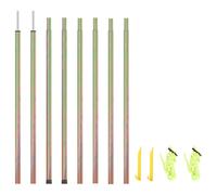 vidaXL 2x Sunshade Sail Poles Galvanised Steel Outdoor Patio Tent Awning Stick