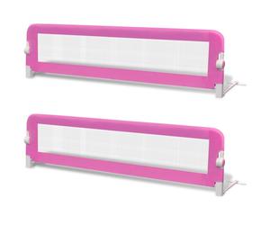 vidaXL 2x Toddler Bed Rail Home Bedroom Baby Kids Nursery Protective Gate Bed G