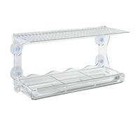 2x Window Bird Feeders Acrylic Birdhouse Feeding Station Seed Feeder vidaXL
