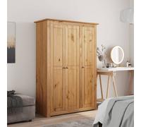 Vidaxl 3-door Wardrobe 118X50X171.5 Cm Pine Panama Range