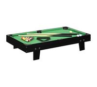 vidaXL 3 Feet Mini Pool Table Portable Indoor Game Billiard Table Desktop Snooker Game Desk Kids Children Toy Gift Adults Black and Green