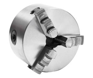 vidaXL 3 Jaw Self-Centering Lathe Chuck 100mm Steel front Mount Engineer Tool