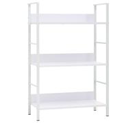 vidaXL 3-Layer Book Shelf White 60x27.6x90.5 cm Engineered Wood