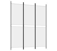 'vidaXL 3-Panel Fabric Room Divider, Foldable Privacy Screen, White - Ideal for Partition, Sunlight blocker and Decorative Wall