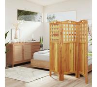 Vidaxl 3-Panel Room Divider 121.5X2X115 Cm Solid Wood Acacia Room Dividers