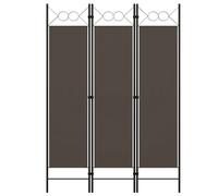 vidaXL Room Divider - 3-Panel Circle Design - Anthracite, Polyester & Powder-Coated Iron, 120x180 cm
