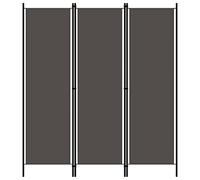 vidaXL 3-Panel Room Divider Anthracite 150x180 cm