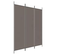 vidaXL 3-Panel Room Divider Anthracite 150x200 cm Fabric