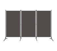 vidaXL 3-Panel Room Divider Anthracite 260x180 cm