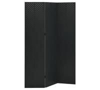 Vidaxl 3-Panel Room Divider Black 120X180 Cm Steel Room Dividers