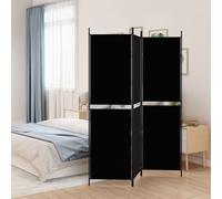 (Black, 150 x 180 cm) vidaXL Room Divider Privacy Screen Paravent Dressing Room Partition Fabric