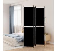 (Black, 150 x 220 cm) vidaXL Room Divider Privacy Screen Paravent Dressing Room Partition Fabric