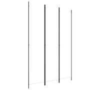 3-Panel Room Divider White 150x220 cm Fabric vidaXL