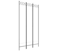 vidaXL Room Divider 3-Panel Foldable Fabric Privacy Screen 120x220 cm White