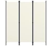 Vidaxl 3-Panel Room Divider White 150X180 Cm Room Dividers
