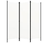vidaXL 3-Panel Room Divider Wall Partition Screen Room Separator White 150cm