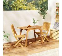 vidaXL 3 Piece Garden Dining Set Solid Wood Acacia