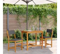 vidaXL 3 Piece Balcony Set with Cushions Solid Wood Acacia