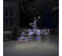vidaXL Christmas Light Display Reindeers 3 Piece 229 LEDs Xmas Decoration