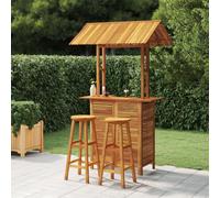 vidaXL 3 Piece Garden Bar Set Solid Wood Acacia