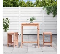 vidaXL 3 Piece Garden Bar Set Solid Wood Douglas