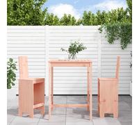 vidaXL 3 Piece Garden Bar Set Solid Wood Douglas