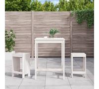 Garden Bar Set Outdoor Bar Table Set Bar Stool 3 Piece Solid Wood Pine vidaXL