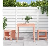 Garden Bistro Set Outdoor Table and Chair Set 3 Piece Solid Wood Pine vidaXL