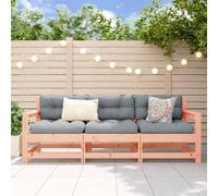 vidaXL 3 Piece Garden Lounge Set Solid Wood Douglas