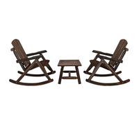 vidaXL 3 Piece Garden Lounge Set Solid Wood Spruce