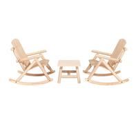 vidaXL 3 Piece Garden Lounge Set Solid Wood Spruce