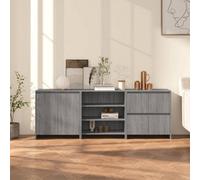 Vidaxl 3 Piece Sideboard Grey Sonoma Engineered Wood