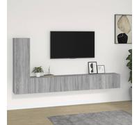vidaXL 3 Piece TV Cabinet Set Grey Sonoma Engineered Wood