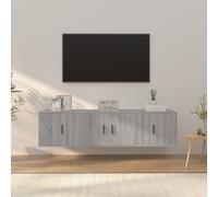 vidaXL 3 Piece TV Cabinet Set Grey Sonoma Engineered Wood