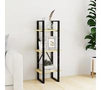 vidaXL 3-Tier Book Cabinet 40x30x105 cm Solid Pinewood