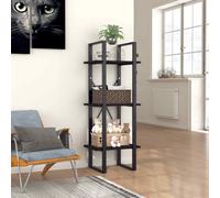 vidaXL 3-Tier Book Cabinet Black 40x30x105 cm Engineered Wood UK HOT